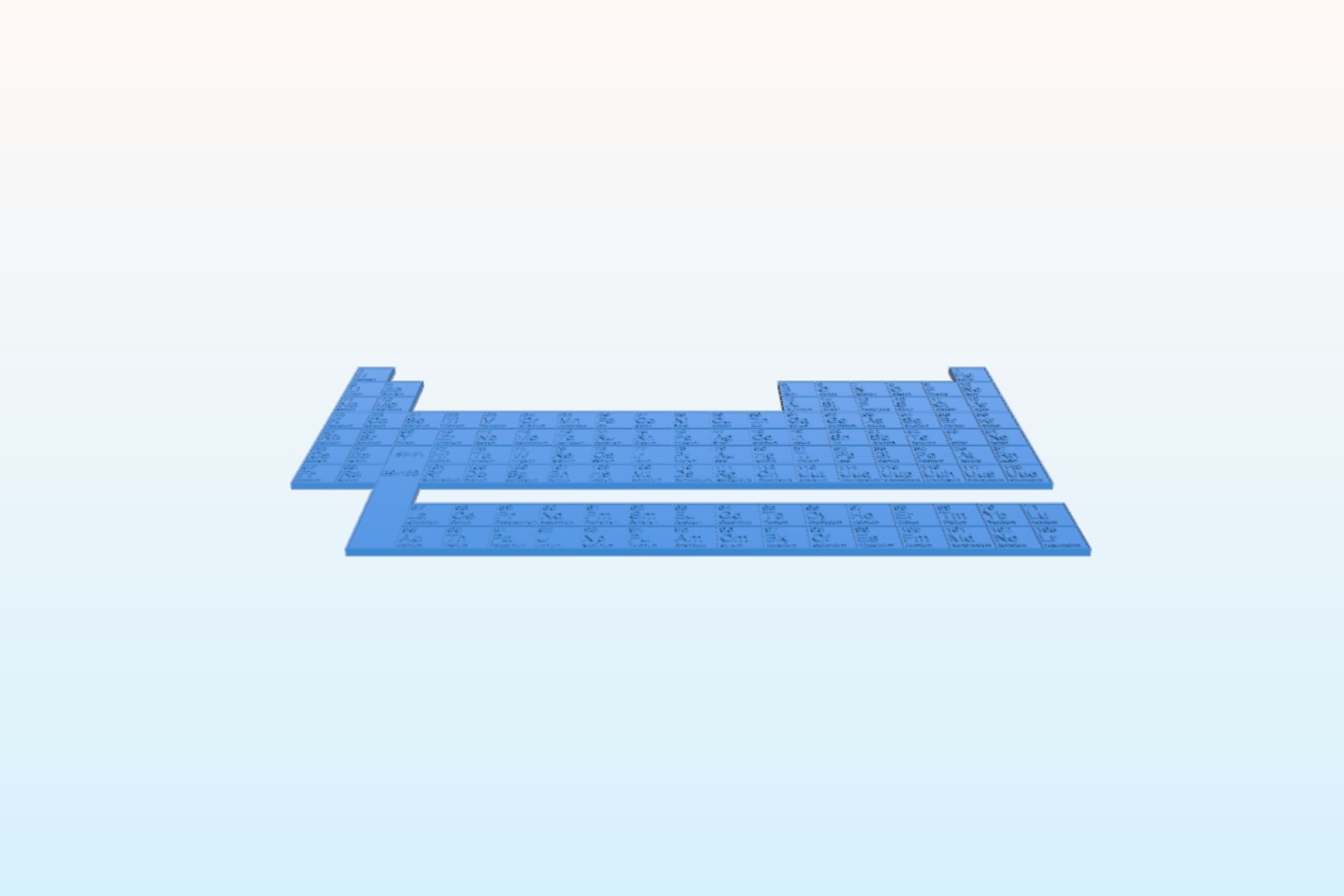Periodic Table with box borders