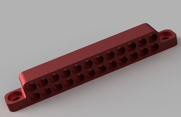 Mountable Cable Sleeving Comb | 3d print model