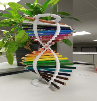 Smoother DNA Pencil Helix | 3d print model