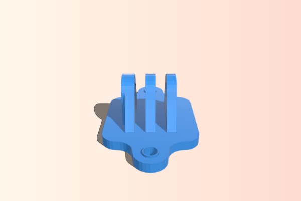 DJI Phantom GoPro Mount | 3d print model