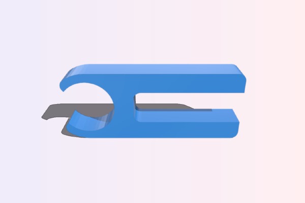 Clip: the obvious notebook solution | 3d print model