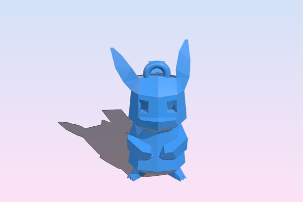 Pikachu keychain | 3d print model