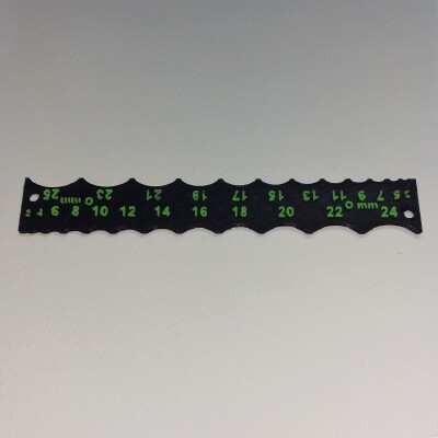 Fillet Gauge 1-25mm (2 Color remx) | 3d print model
