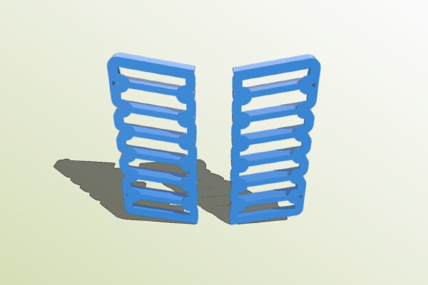 7 Blue-Ray disc holder | 3d print model