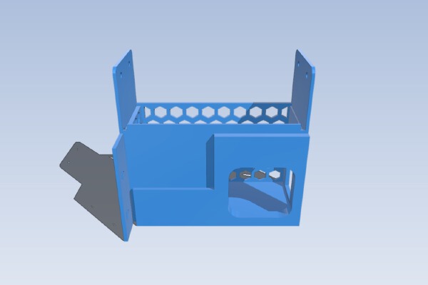 Monoprice Maker Select (Wanhao Duplicator i3) Meanwell NES-350 Power Supply (PSU) Cover and Mount | 3d print model