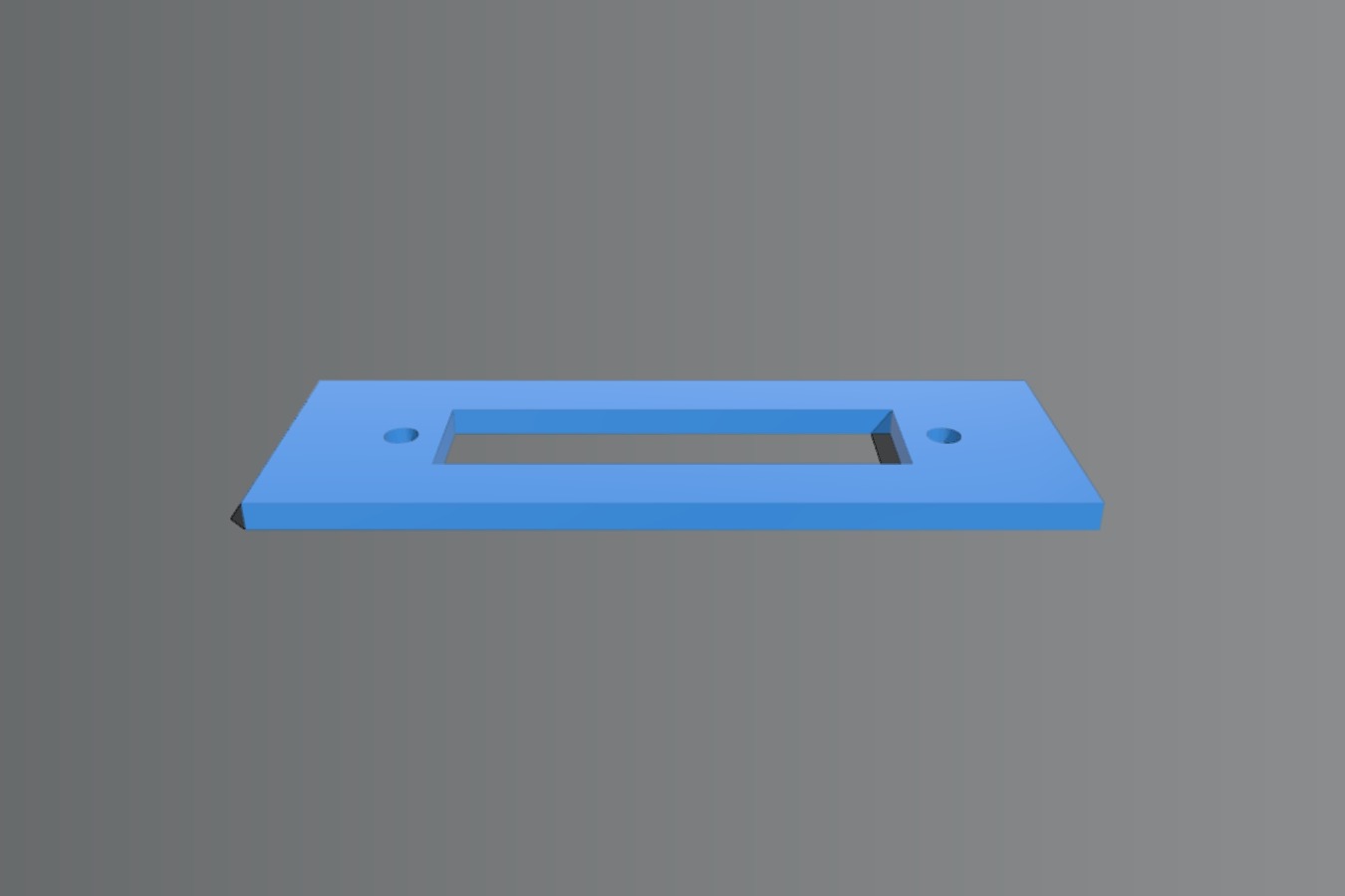 DB25 panel cutout template