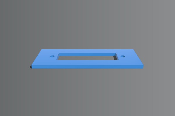 DB25 panel cutout template | 3d print model