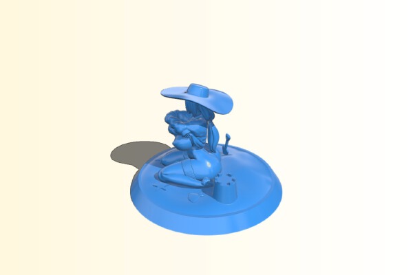 Girl on the beach | 3d print model