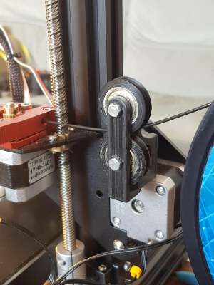 Double Ender 3 Filament Roller Guide | 3d print model