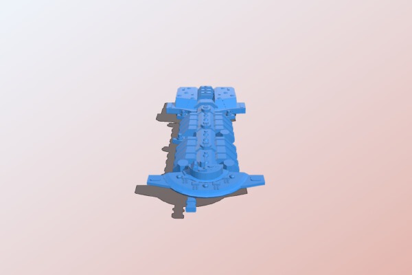 Tau - Explore Class Starship | 3d print model