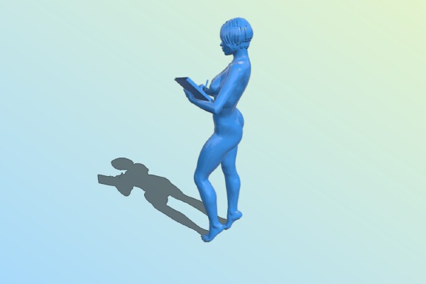 Female accountant | 3d print model