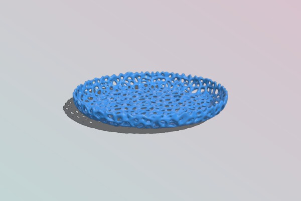 Oval Voronoi Soap Dish | 3d print model