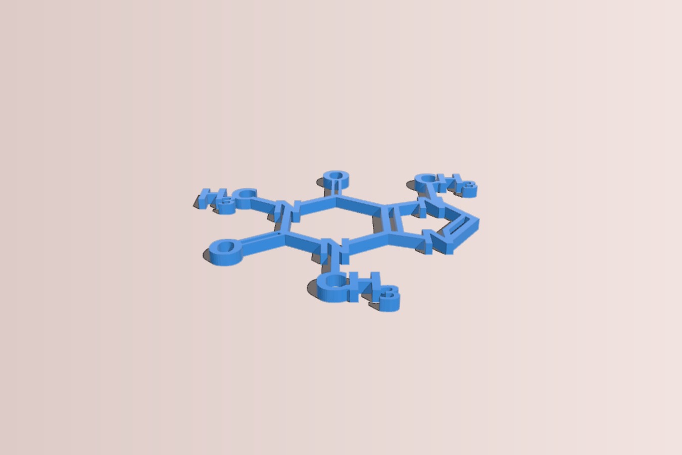 Caffeine molecule