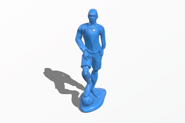 Football Player Standing Figurine | 3d print model