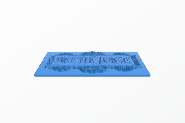 Beetlejuice plaque | 3d print model