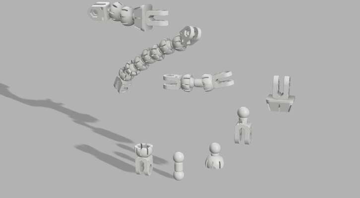 Flexible Components for Sneaks Mount system | 3d print model