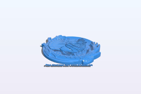 Painting of a grouse | 3d print model