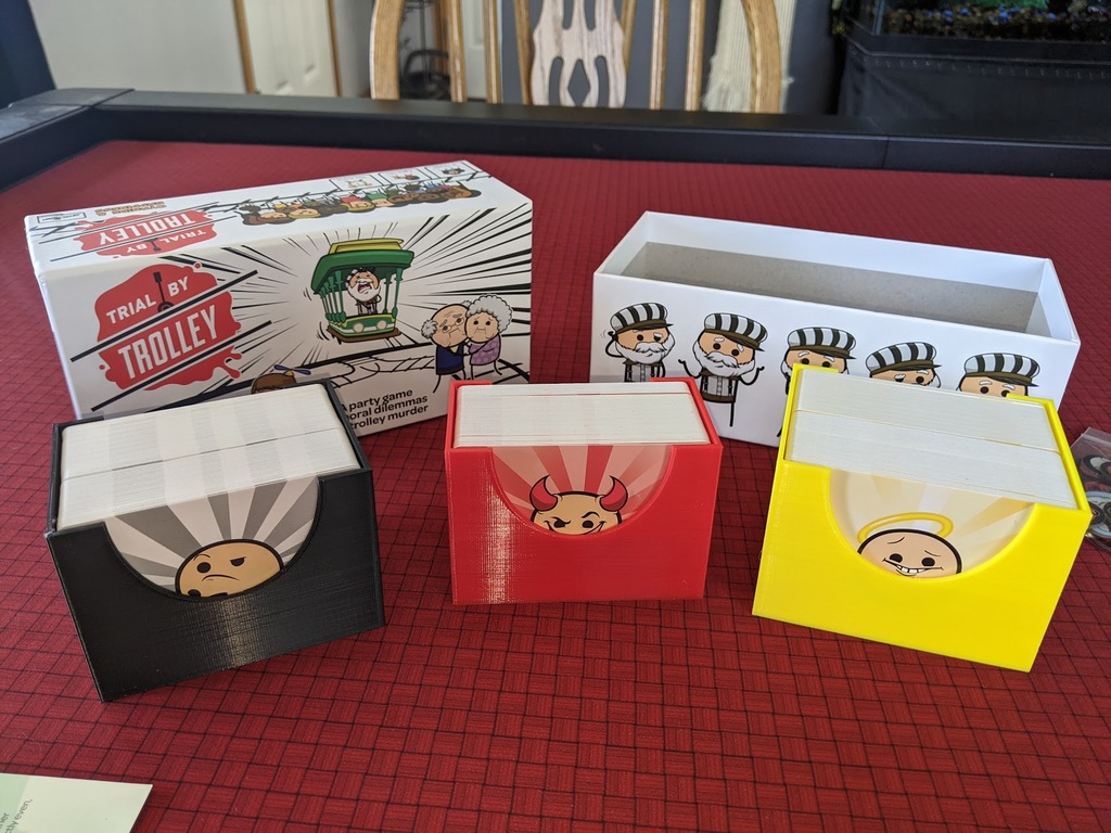 Trial By Trolley Board Game Box Insert Organizer