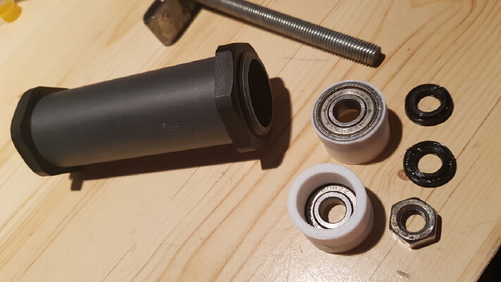 Ender 3 spool holder sleeve to use the role with 608 ball bearings | 3d print model