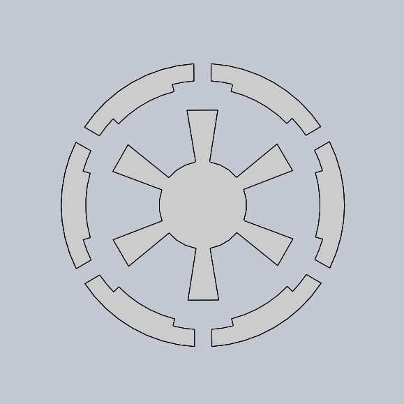 Galactic Empire Stencil Star Wars