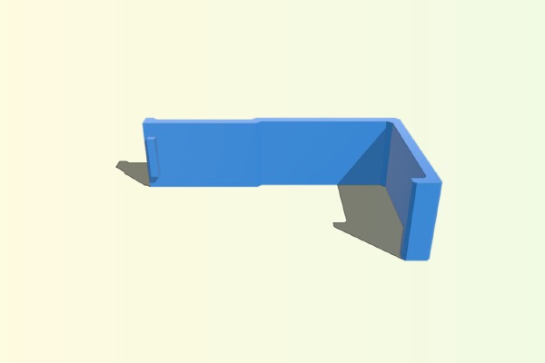 Headphone Holder for fabric cubicle wall | 3d print model