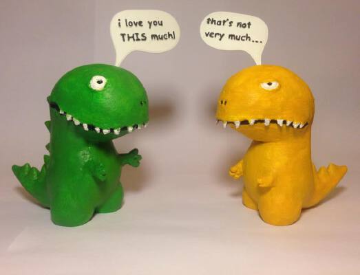 I love you THIS much! Dinosaurs | 3d print model