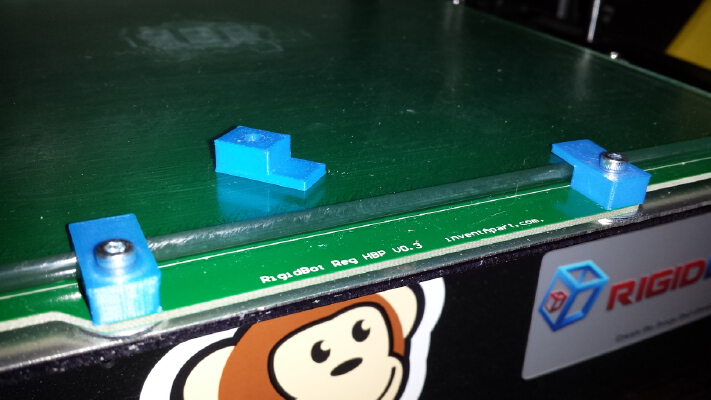 Rigidbot Build Plate Glass Clamp Remix | 3d print model