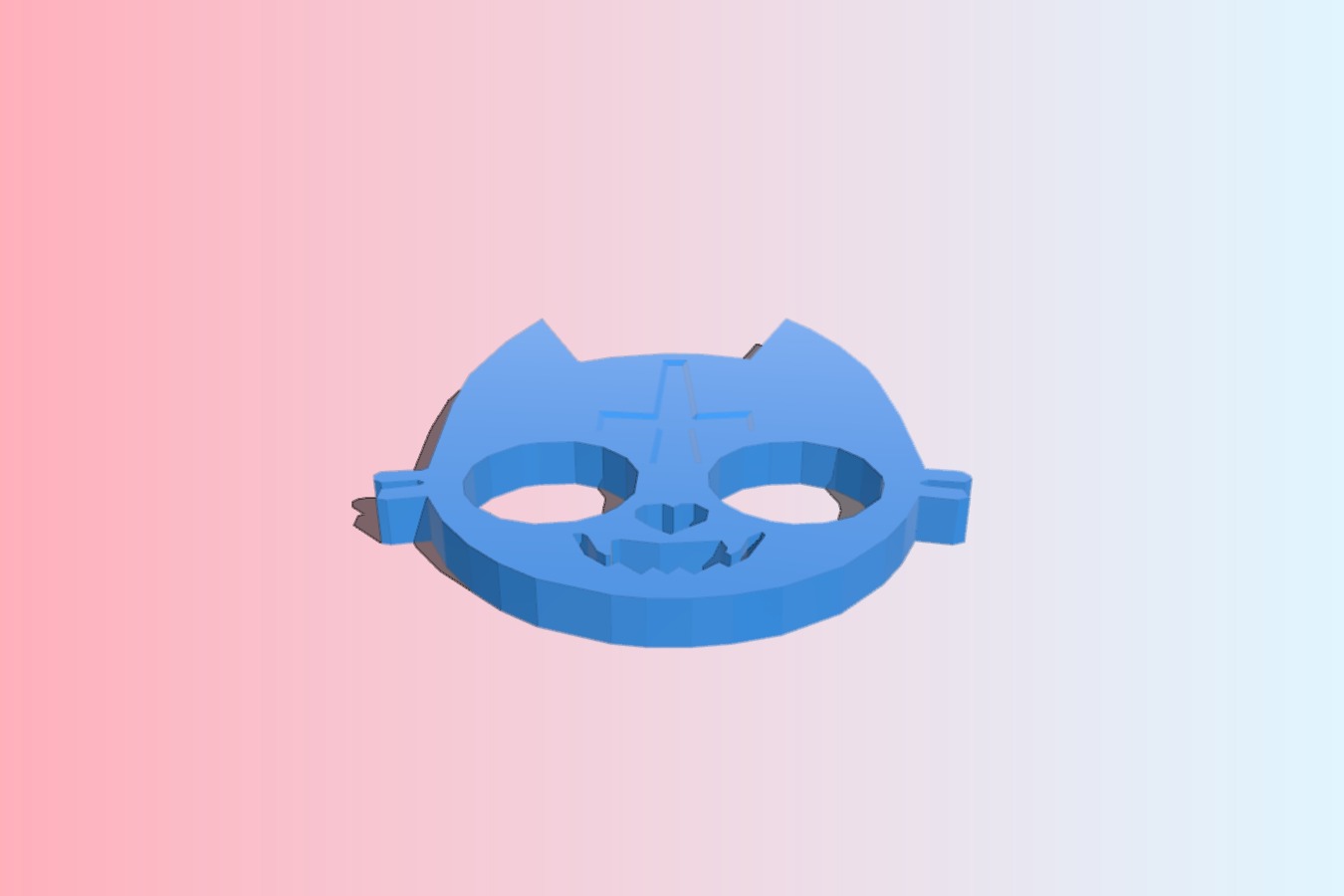 Evil cat knuckle duster keychain | self defense