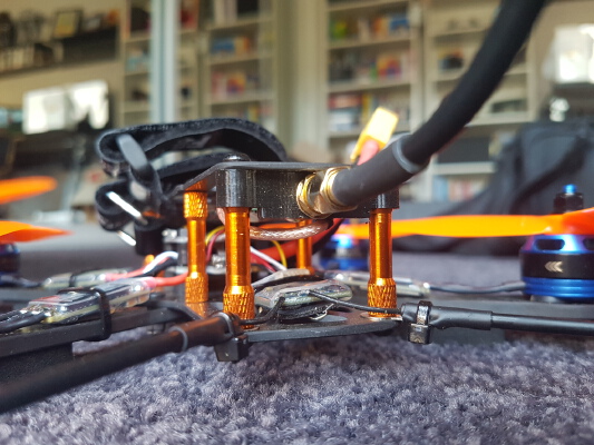 6mm Standoff-Mounted SMA Antenna Bracket | 3d print model