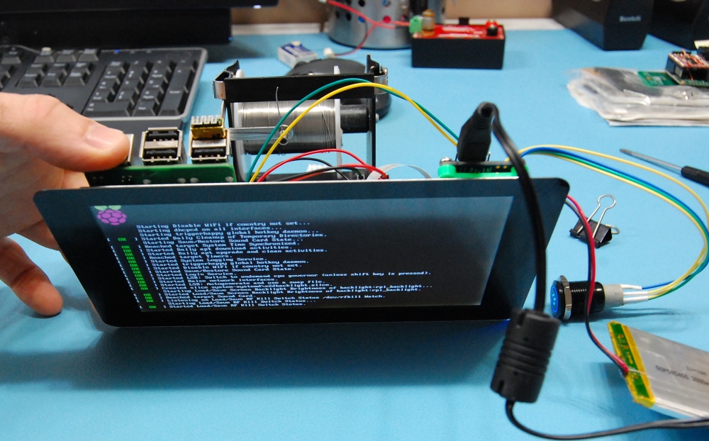 RaspberryPi Portable Touchscreen Display