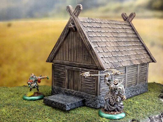 Smaller fantasy viking house | 3d print model