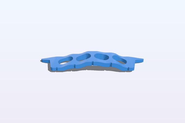 5 string banjo bridge and thumb pick | 3d print model