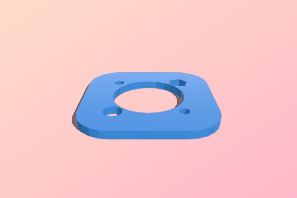Locking 608 Bearing Bracket with Captive Nuts for Makerbot Cupcake | 3d print model