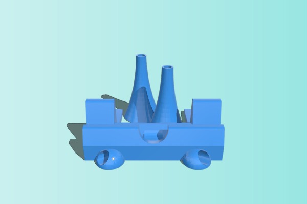 iPad Air Horn - Passive Amplifier Stand reworked | 3d print model