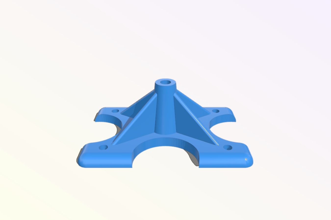 Customizable TV backplate mount for ceiling