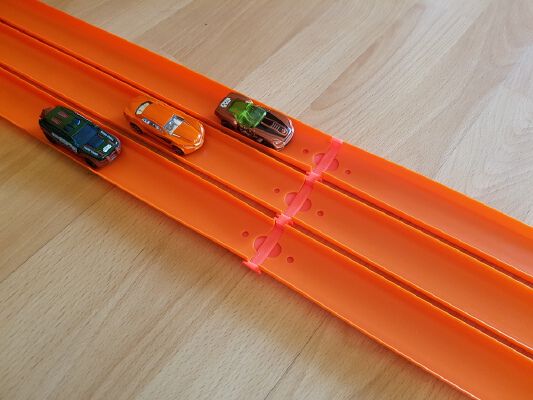 Hot Wheels 3 & 4 Line Track Connector | 3d print model