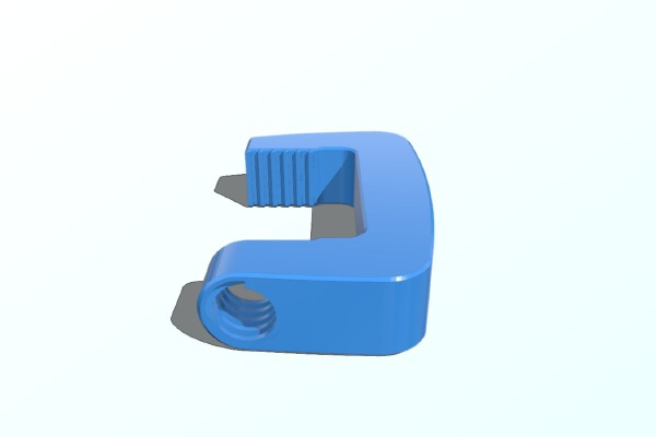 Logitech Driving Force GT replacement clamping piece | 3d print model