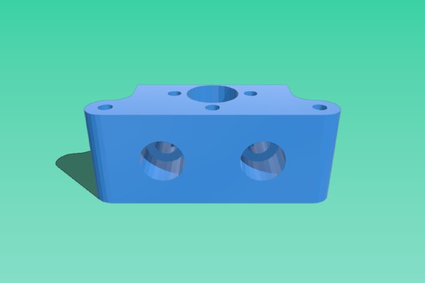 NCS P3-v Steel Brass Lead Screw mount with Adjustable Z stop | 3d print model