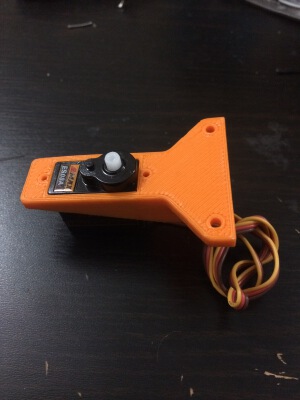 Ultrasonic Sensor and Servo Brackets | 3d print model
