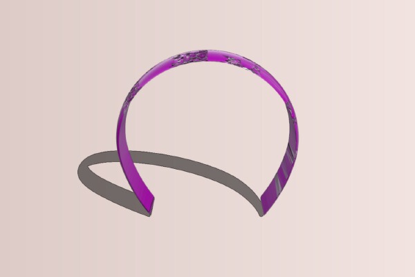 larger head band forbetter control of more and thicker hair | 3d print model