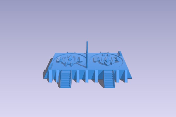 6mm epic scale spaceport | 3d print model
