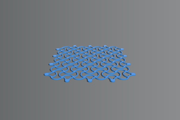 Round Auxetic Surface | 3d print model