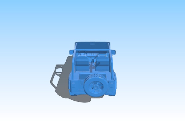 Jurassic Park Jeep | 3d print model