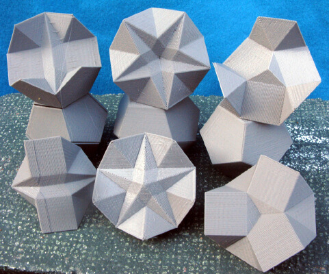 Dodecahedra with Hidden Patterns | 3d print model