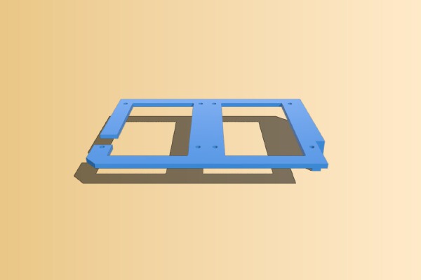HP MicroServer Gen8 Additional 2.5" Mount (SSD_HDD) | 3d print model