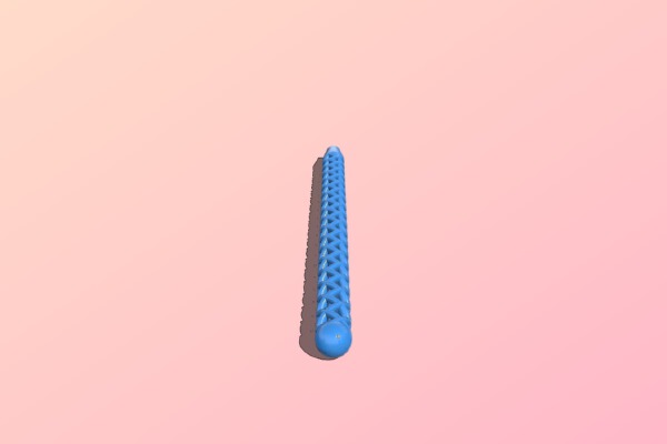 Double Spiral Ballpoint Pen Body | 3d print model