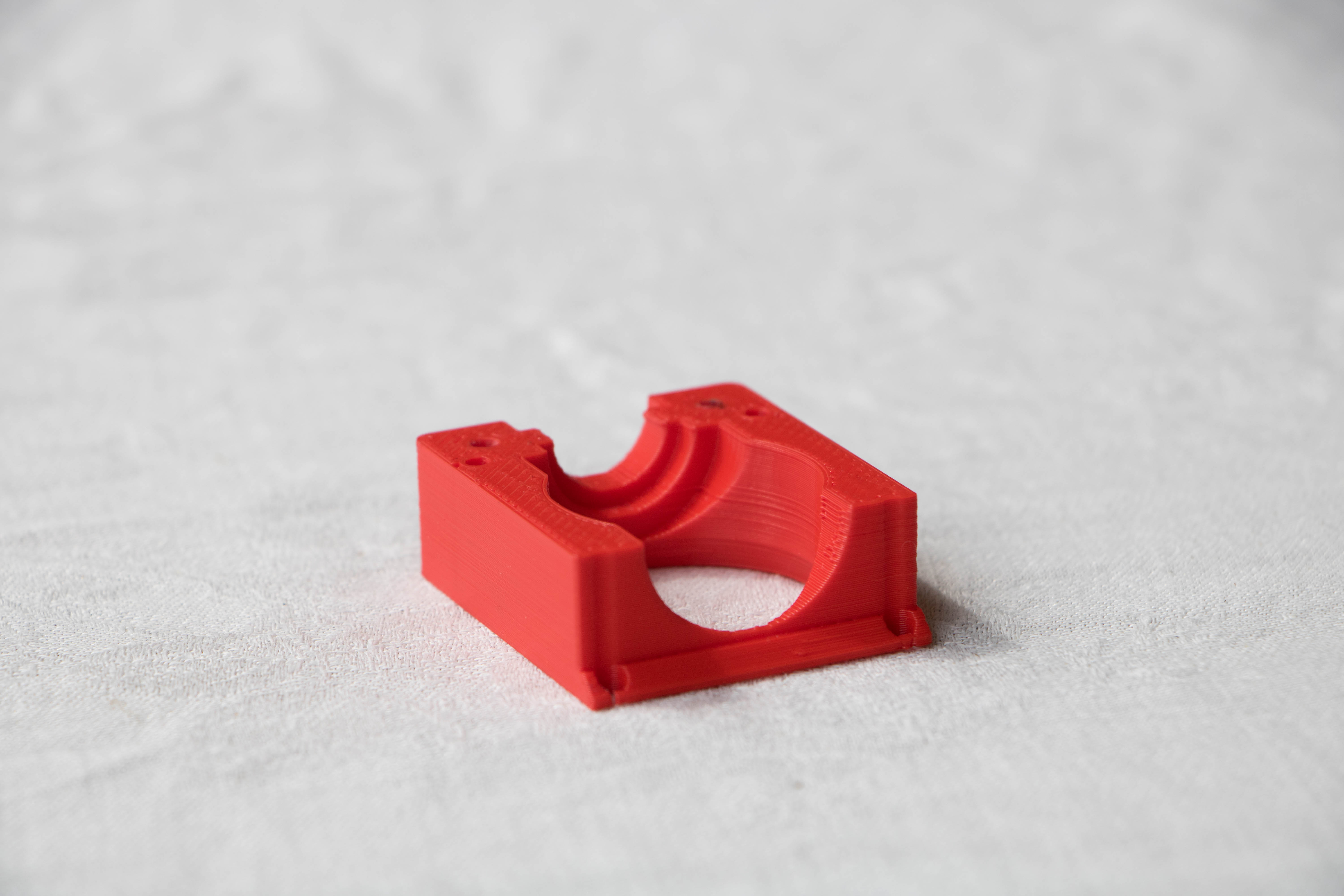 e3d v6 cold end clamp for 40mm fan duct with fixation on X carriage for Hypercube