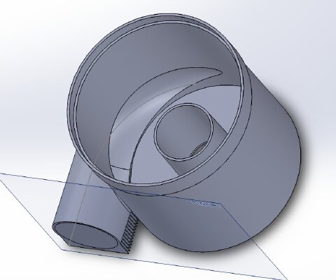 Cyclone Dust Seperator for 1 7_8" hose RIGID shop  vac | 3d print model