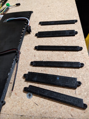 32x8 Matrix Diffuser and Fasteners | 3d print model