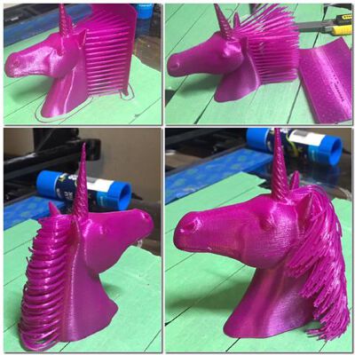 Hairy Unicorn (plus dual extrusion version) | 3d print model